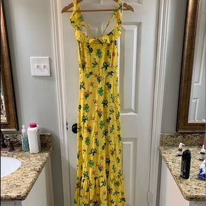 ModCloth yellow maxi dress